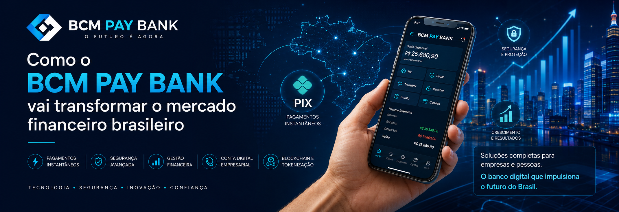 BCM PAY BENK - futuro financeiro digital